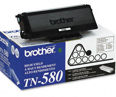 Brother TN580 Original Black Toner Cartridge High Yield