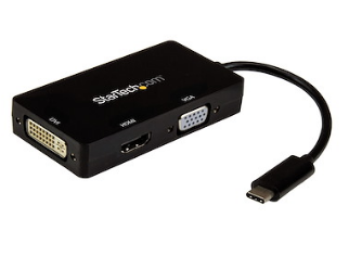 USB-C Multiport Video Adapter - 3-in-1 USB-C to VGA, DVI, or HDMI