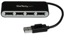 StarTech 4-Port Portable USB 2.0 Hub with Built-in Cable