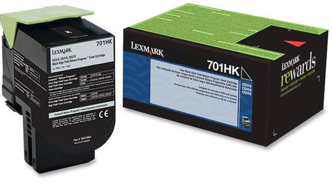 Lexmark  70C1HK0 Original Black Toner Cartridge High Yield