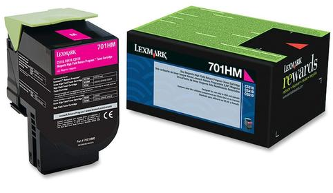 Lexmark  70C1HM0 Original Magenta Toner Cartridge High Yield