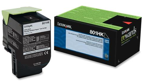 Lexmark  80C1HK0 Original Black  Toner Cartridge High Yield