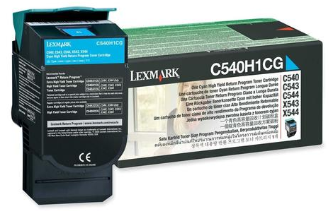 Lexmark C540H1CG  Original Cyan  Toner Cartridge High Yield