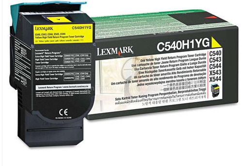 Lexmark C540H1YG Original Yellow Toner Cartridge High Yield