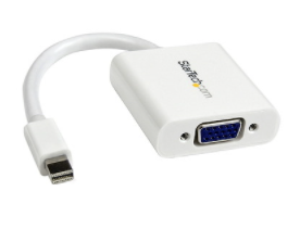 Mini DisplayPort to VGA Adapter-1080p at 60Hz-White