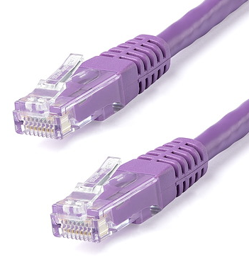 StarTech 50 Ft. CAT6 Ethernet Cable Snagless -Purple (N6PATCH50PL)