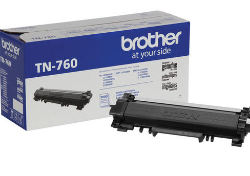 Brother TN-760 Original Black Toner Cartridge High Yield Version of TN730