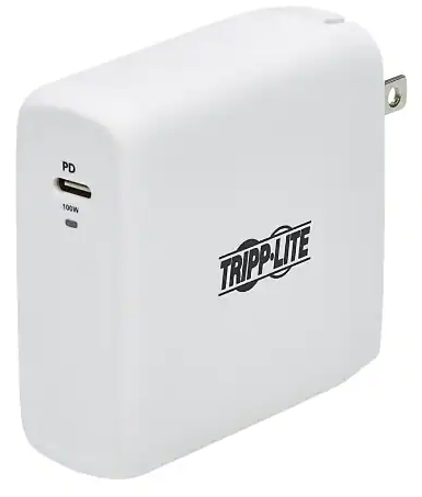 Tripp Lite USB C Wall Charger 1-Port Compact Gan Technology 100W PD 3.0