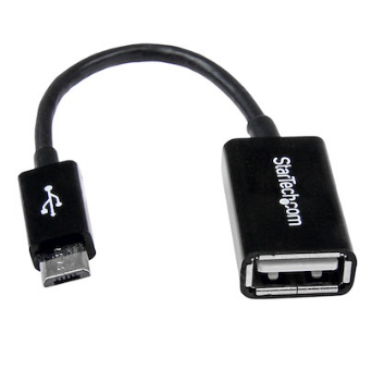USB 2.0  5in Micro USB to USB OTG Host Adapter M/F